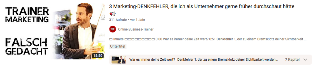 Train the Trainer: Marketing Fehler